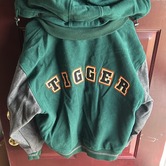 Vintage Large Disney Tigger Wool Detachable Hood Jacket Coat Disney - Picture 5 of 7